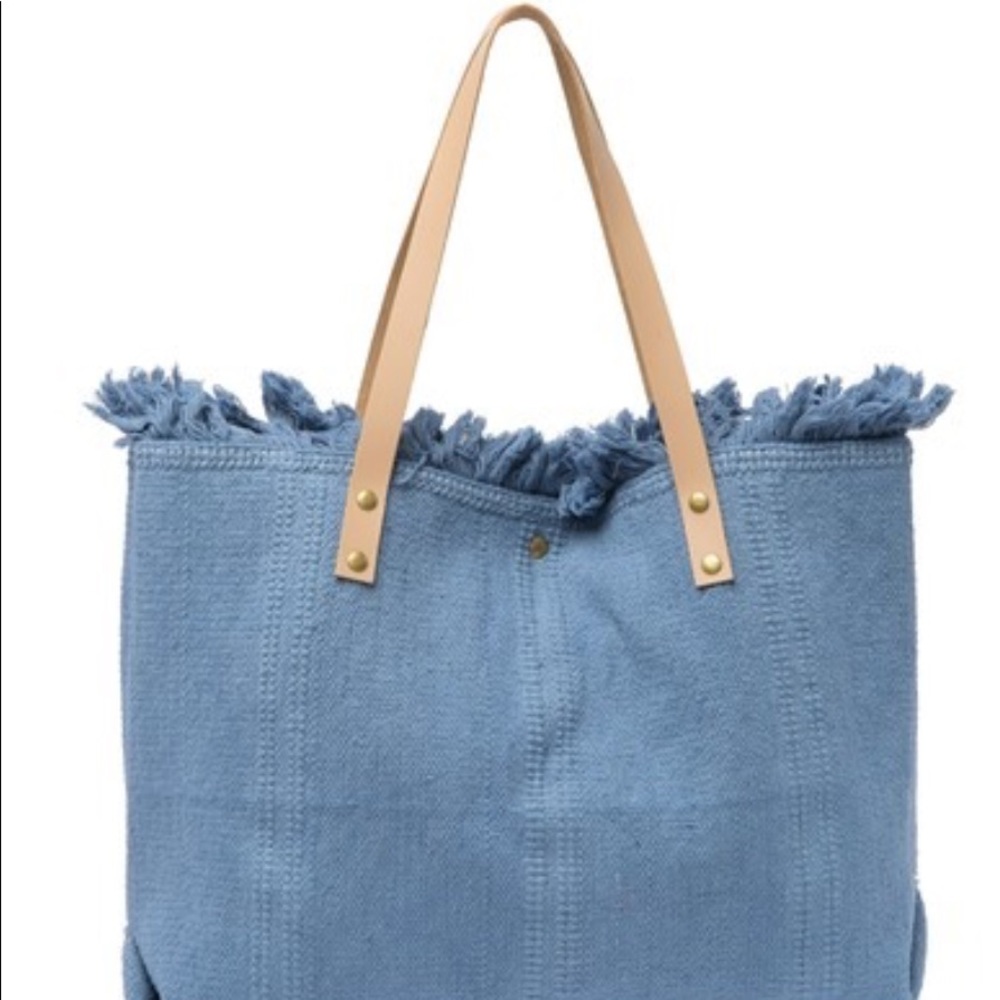 Frayed Edges Large Tote